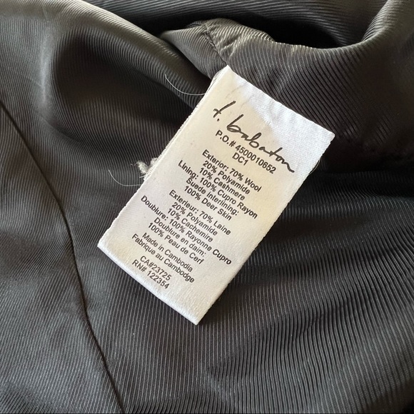 Aritzia T. Babaton Bromley Wool Blend Military Coat - Picture 8 of 13